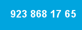 923 868 17 65 923 868 17 65